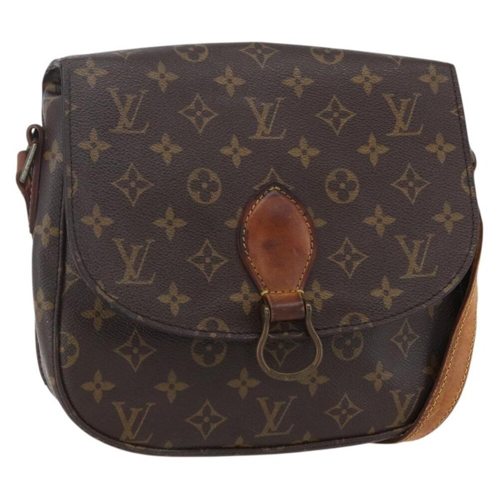 Authentic LOUIS VUITTON Monogram Saint Cloud GM Shoulder Bag M51242 LV